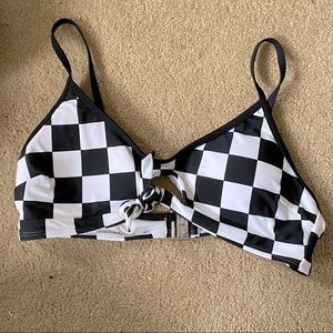 Checkered bikini top
